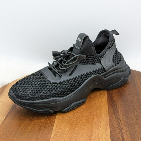 Steve Madden Milo Sneakers 10 M Black Athletic Shoe Running Performance Fashion - Picture 13 of 13